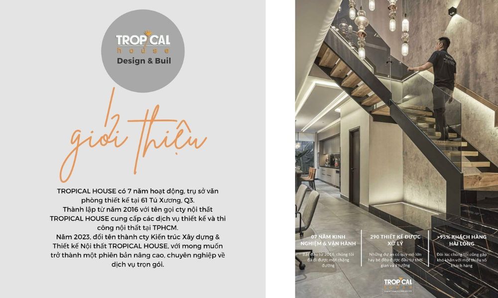 Tropical House Đơn vị thi c&ocirc;ng nội thất uy t&iacute;n chất lượng